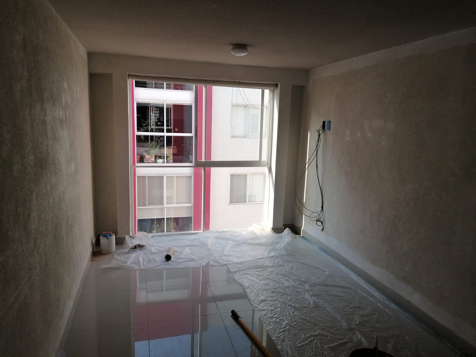 Proyecto Galek: sala departamento en remodelacion