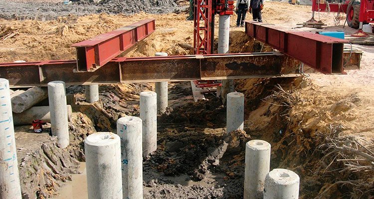 Pilotes de concreto para cimentación